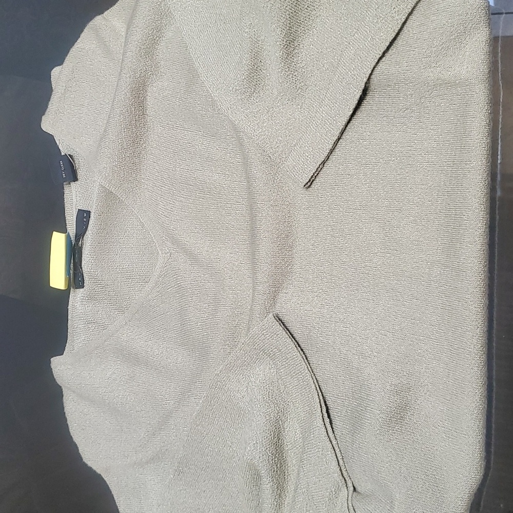 Metropolitan View, beige, short sleeve, L reg men's summer sweater